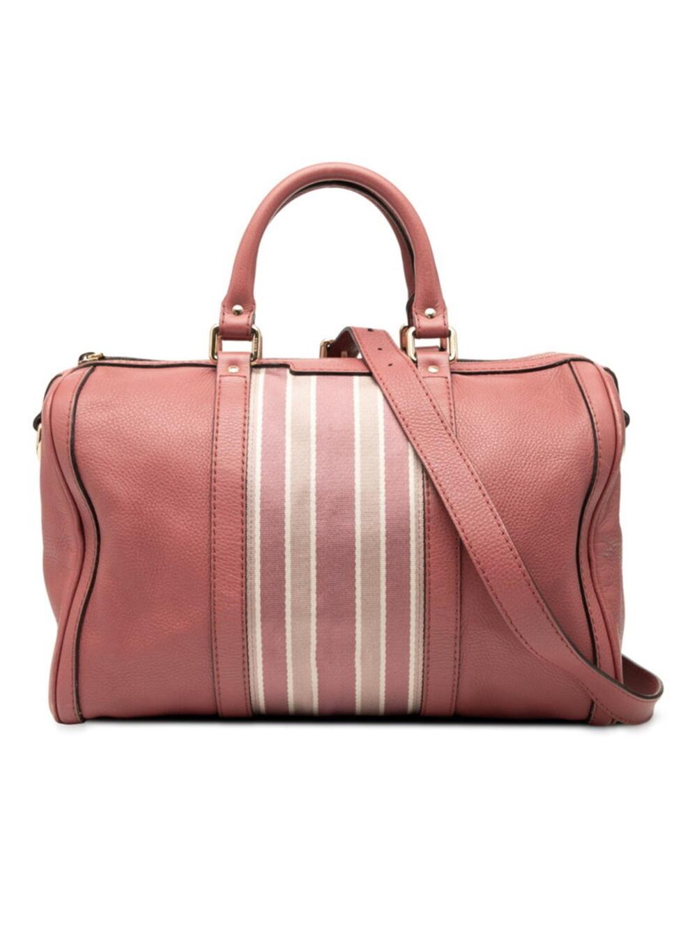 Gucci Vintage Web Boston Bag Leather #325489G63B